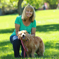 Gaye Nakken with dog