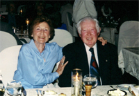 John and Eunice Davidson at dinner