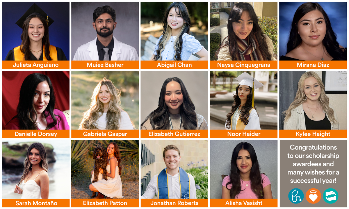 Photos of scholarship awardees