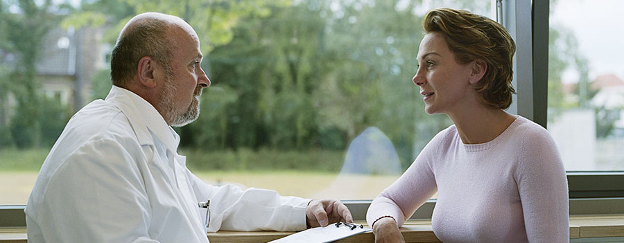 Patient and Doctor talking
