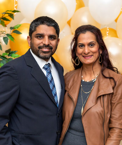 Dr. Rajan and Mrs. Priti Merchant