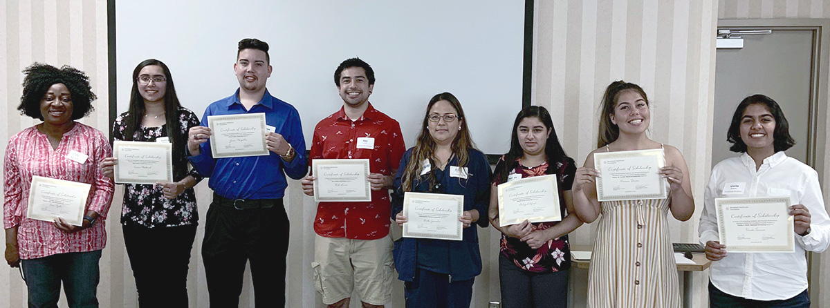 Scholarship recipients 2018